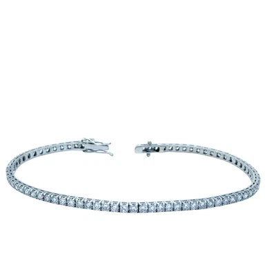 BRACCIALE DIAMANTI TENNIS 3.0 CARATI PIETRE VVS F COLOR - Bild 1 von 2