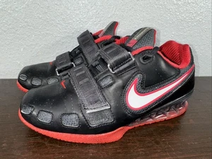 Nike Weightlifting Powerlift Shoes Romaleos 2 Mens Size 6 Red/Black 476927-016 - Picture 1 of 9