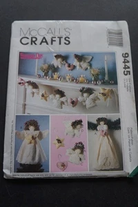 McCalls 9445 Christmas Decor Angel Tree Topper Garland Ornaments Sewing Pattern - Picture 1 of 1