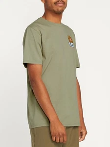 Volcom Men’s Farm to Yarn Gardener Short Sleeve Tee T-Shirt Seagrass Green NWT - Picture 1 of 5