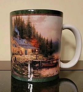 Thomas Kinkade Painter Of Light Porcelain Mug "End Of A Perfect Day" New - Picture 1 of 14