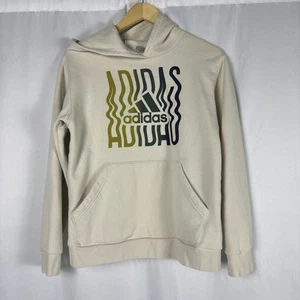 Adidas Hoodie beige Junior 14-16 size Large - Picture 1 of 4