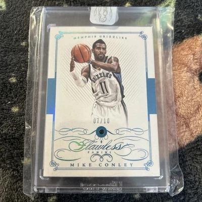 Mike Conley Panini Flawless Sapphire #/10 - Image 1 of 2