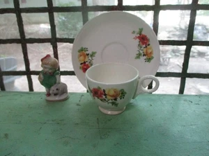 Homer Laughlin Nautilus Olivia Demitasse Cup & Saucer 1951 - Picture 1 of 3