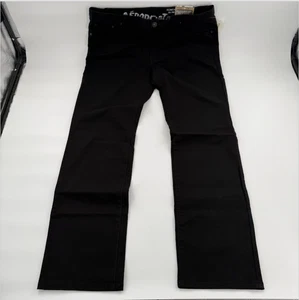 Aeropostale Bowery Jeans Herren 38x36 Schwarz Slim Straight Leg Low Rise Hose Neu - Bild 1 von 9