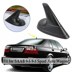 Black Fin Aerial Dummy Antenna for Saab 93 95 Easy to Attach No Tools Needed - Picture 1 of 12