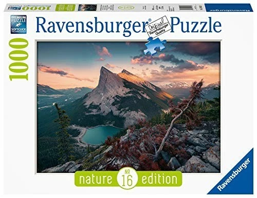 Ravensburger Puzzle 1000 Parti Sera in den Roccioso Mountains Fotopuzzle
