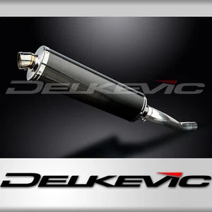 Yamaha TDM850 1991-2001 Delkevic Slip On 18" Ovalado Carbono Escape Silenciador Kit - Imagen 1 de 5