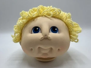 Original Doll Baby Doll Head Vtg 1984 Yellow Yarn Great Halloween Prop! - Picture 1 of 9