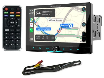 Soundstream VRCPAA-106F 10.6" Car Receiver Bluetooth/Carplay/Android+Backup Cam - Image 1 of 4