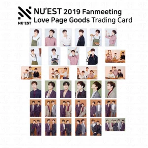 NU' EST 2019 Fanmeeting Love Page Goods Trading Card Photocard KPOP K-POP - Picture 1 of 78