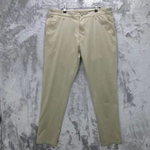 Rhone Commuter Pants Mens 36X32 Beige Slim Straight Performance Chino Stretch - Picture 1 of 24