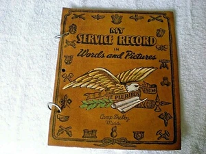 VINTAGE PHOTO ALBUM CAMP SHELBY MS NO PICTURES 1940's - Picture 1 of 7