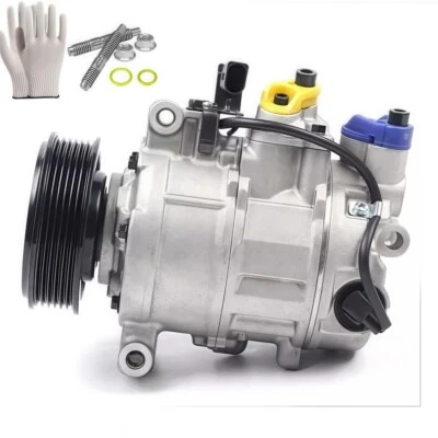 AC A/C Compressor w/Clutch Fit for Audi A4 Quattro 2001 2002 2003 2005 L4 1.8L - Image 1 of 4
