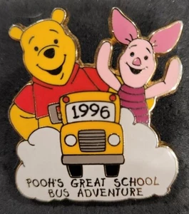 Disney Pin 8275 DS Pooh's Great School Bus Adventure 1996 Winnie & Piglet Dreams - Picture 1 of 2
