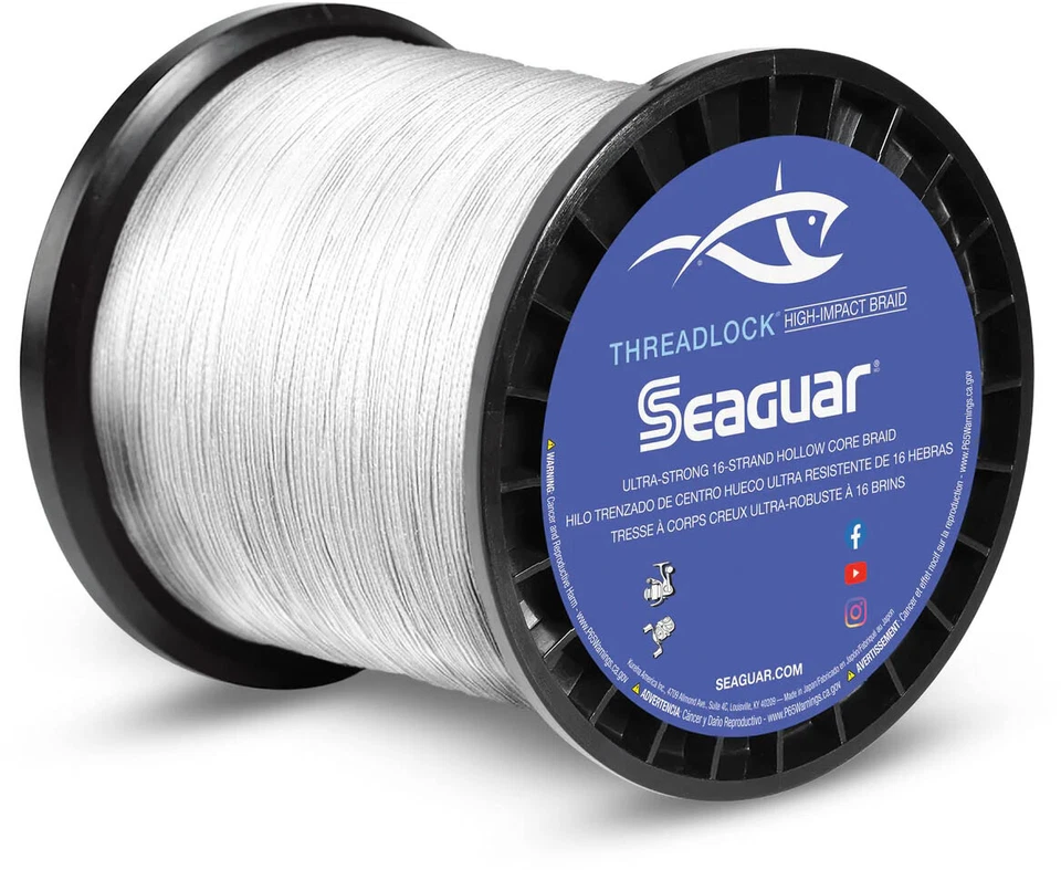 Línea de pesca trenzada Seaguar Threadlock blanca 2500 yardas Foto 1 de 1