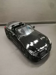 Bmw Z4 Black Cabrio Kinsmart Toy Car Model 1/34 Scale Diecast Metal Open Doors - Foto 1 di 2
