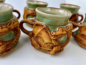 Stonebridge Dragons Mugs Handmade Pottery England 6 - Picture 1 of 10