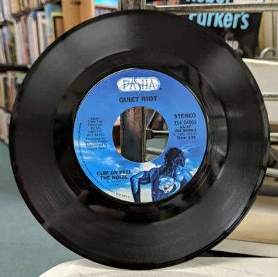 Quiet Riot Cum On Feel The Noize / Run For Cover VG+ 45 RPM 1983 - Image 1 of 4