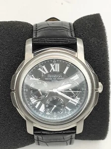 Armitron Black Leather Band WR 165 Ft. (20-4) 6P29 Japan Mvmt. New Battery  - Picture 1 of 5