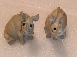 Holy Herd - Arca de Noé - Figuras de rinoceronte Ripley y Rhonda - Pete Apsit LEER DESCRIPCIÓN - Imagen 1 de 6