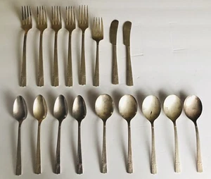 Nobility Plate Caprice Flatware 17 Piece Lot Mixed Silverware - Picture 1 of 11