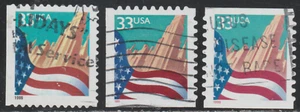 USA 1999 SC# 3278 - 3280 - Flag and City - Used Lot # 537 - Picture 1 of 2
