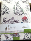 Hip Hop Bunny Rabbit Floral Cloth Tablecloth 60" x 84" Indoor Outdoor