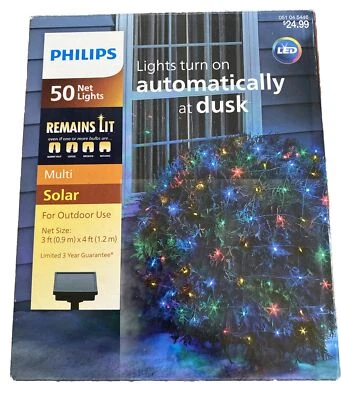 ✨ Philips Solar 50 Net Lights - Outdoor - Multi Color 🆕 - Image 1 of 2