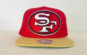 San Francisco 49ers x Mitchell & Ness Snapback Hat Red & Gold VTG - Picture 1 of 5