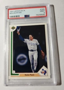 NOLAN RYAN -- 1991 UPPER DECK -- #345 -- PSA MINT 9 - Picture 1 of 1