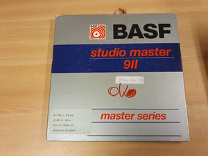 10" (26,50 CM) METAL REEL TAPE BASF STUDIO MASTER 911 IN ORIGINAL BOX #291 - Picture 1 of 3