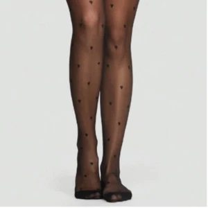 NWT, Sheer Heart Pattern Tights - Picture 1 of 1