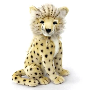 Cheetah Cub Hansa Realistic Soft Animal Plush Toy 32cm **FREE DELIVERY** - Picture 1 of 2