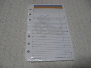 Vintage 1998 Franklin Covey Day Planner 6-Hole REFILL SHOEBOX LINED PAGES Lot - Picture 1 of 2