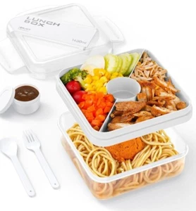 Bento Box, Salad Bento Lunch Box for Adults and Kids (48 oz) NEW - Picture 1 of 5