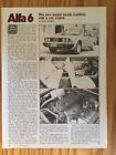 AL74 Article Alfa Romeo Alfa 6 Driving Impression July 1979 1 page