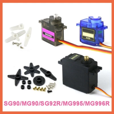 RC Servo Digital Metalll/Kunststoff Gear Micro Servo SG90/MG90/SG92R/MG995/MG996 - Bild 1 von 3