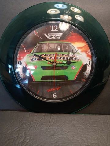 2002 Joe Gibbs Racing Interstate Batteries Racing Bobby Labonte #18 Wall Clock Cover