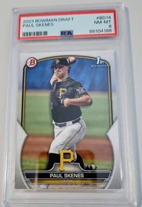 2023 Bowman Draft Paul Skenes 1st Bowman Paper PSA MINT 8 - Pirates - Picture 1 of 2