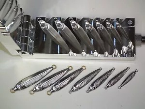 Salzwasser Fisch Jig Form 1/8,1/4,3/8,1/2,5/8,3/4,7/8oz CNC Aluminium Eisangeln - Bild 1 von 6
