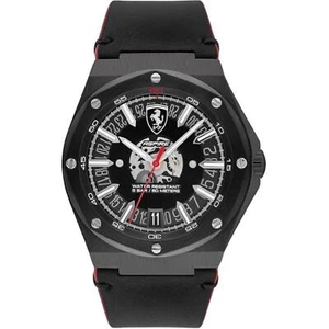 Herrenuhr Chronograph Ferrari 0830845 mit schwarzem Silikongurt + GESCHENK - Bild 1 von 6