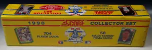1990 SCORE BASEBALL LA SCATOLA UFFICIALE SIGILLATA 704 CARTE SET COMPLETO NUOVO CON SCATOLA - Foto 1 di 7