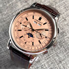 42mm corgeut pink dial multifunction Sea-gull 1655 automatic mens watch