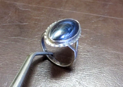 ANELLO IN ARGENTO 925 CON PIETRA - - Immagine 1 di 3