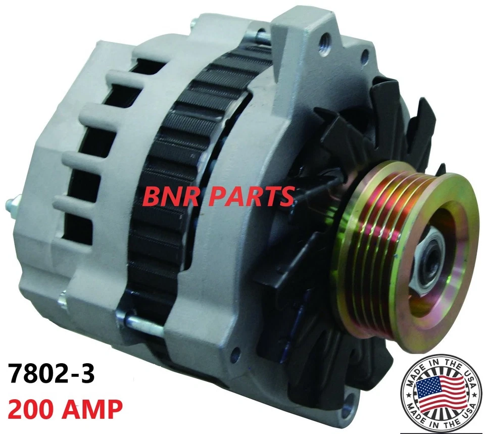 ALTERNADOR NUEVO CAMIÓN CHEVY GMC 7,4 L 200 AMP 7802-3 ALTO RENDIMIENTO 454 Foto 1 de 1