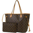 Louis Vuitton Neverfull Mm Hand Bag Tote Bag Monogram Brown Beige M40995 Women