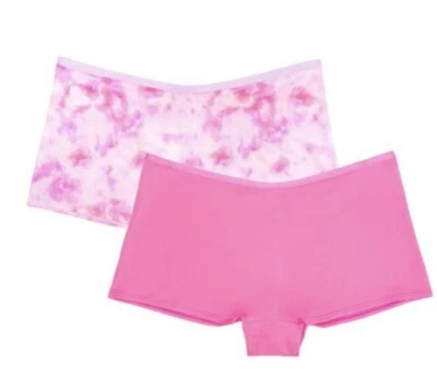 No Boundaries Junior's 2 Pack Micro Boyshort Panties Size XL 15-17 Pink Daydream - Image 1 of 4