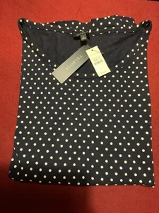 TALBOTS NWT SZ.-(L ) T-SHIRT LONG SLEEVE (BLACK) - Picture 1 of 10