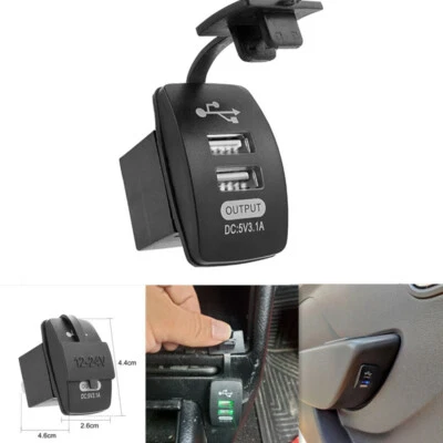 Зарядное устройство UniversalCar 3,1 А двойной порт USB автоматический адаптер розетка зарядное устройство для мобильного телефона - Изображение 1 из 4